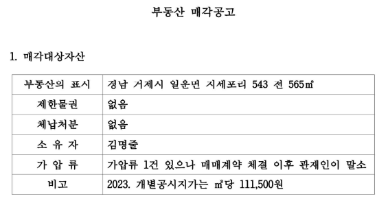 물건 명세