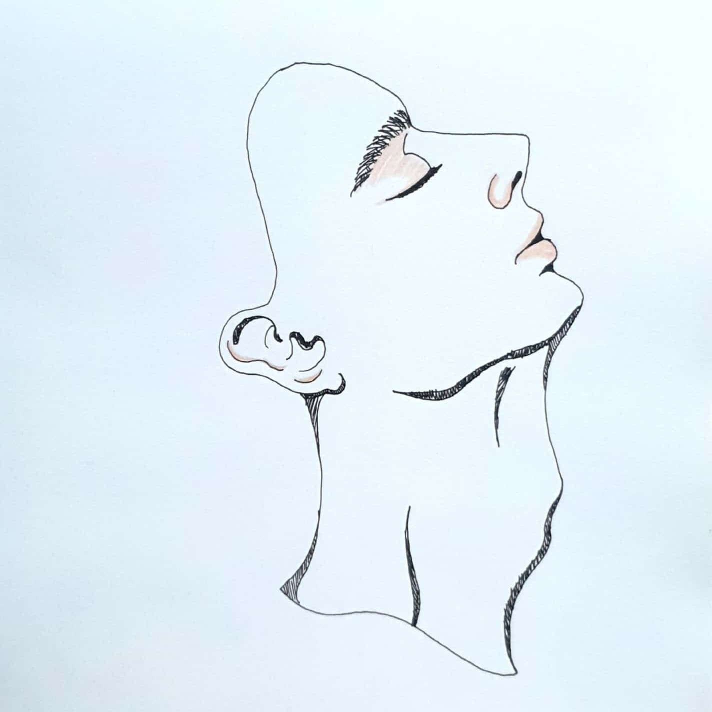  XX 엑스엑스 / 일러스트레이션 그림 드로잉 / 인물화 그리기