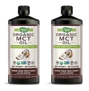 네이쳐스웨이 MCT 오일 브레인 앤 바디 퓨얼 비건 키토&#44; 887ml&#44; 2개