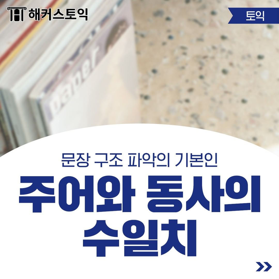  주어와 동사의 수일치
