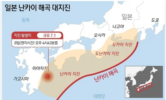 난카이 지진 발생