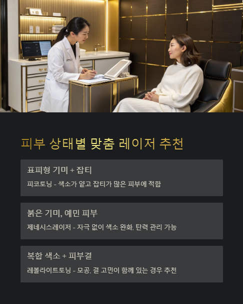 피부 상태별 맞춤 레이저 추천