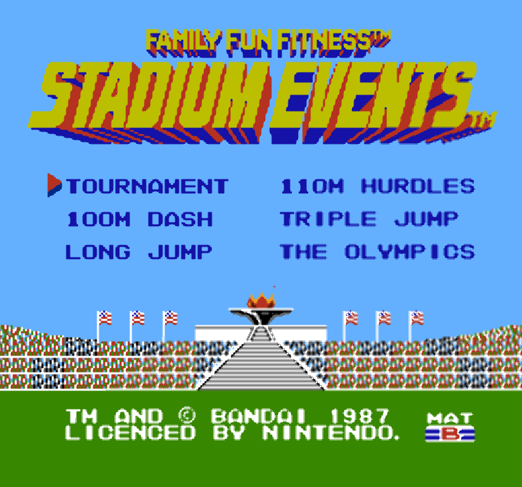  NES ROMS - Stadium Events (EUROPE / 유럽판 롬파일 다운로드)