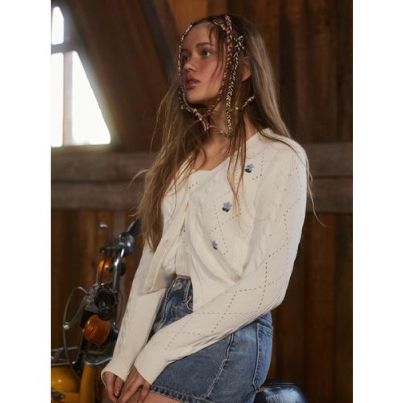 후아유 플라워 가디건 WHCKD2331F