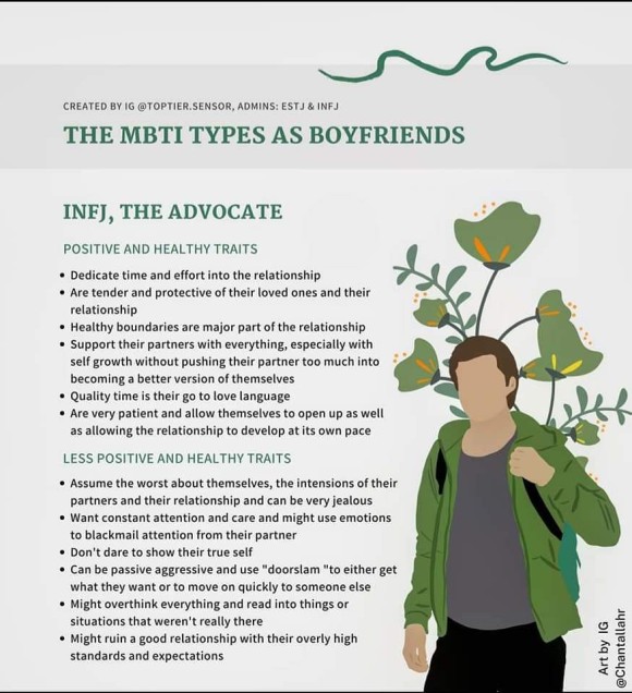  MBTI 성격유형별 남자친구 특성,INFJ