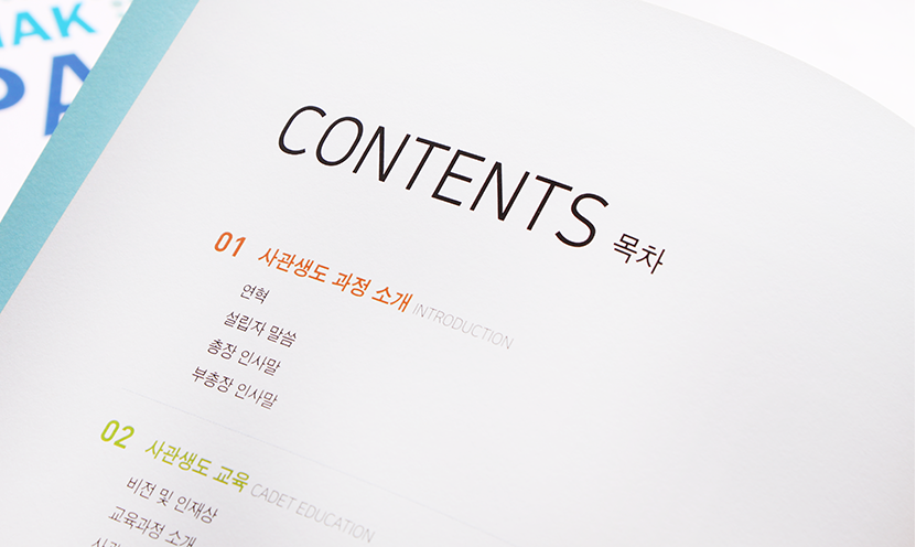 가독성 디자인 작업 소개 대학 팸플릿 제작, 8