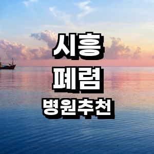 시흥시 폐렴