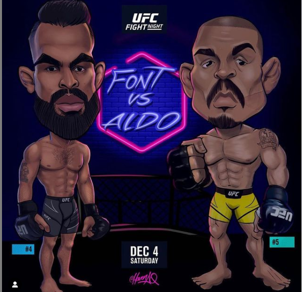  2021년 12월5일 UFC 롭 폰트 조제 알도 무료중계
