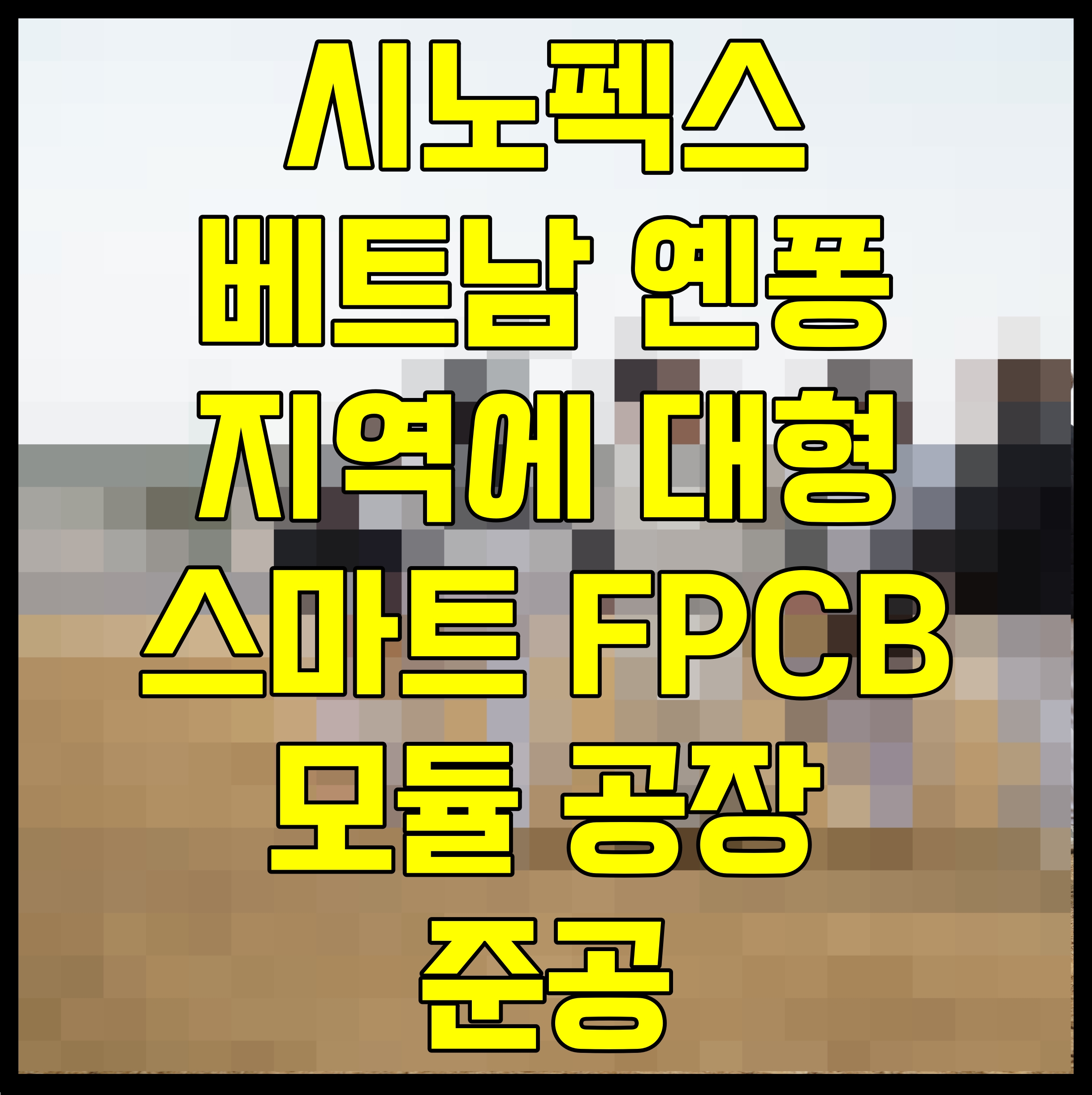  시노펙스 베트남 옌퐁 지역에 대형 스마트 FPCB 모듈 공장 준공