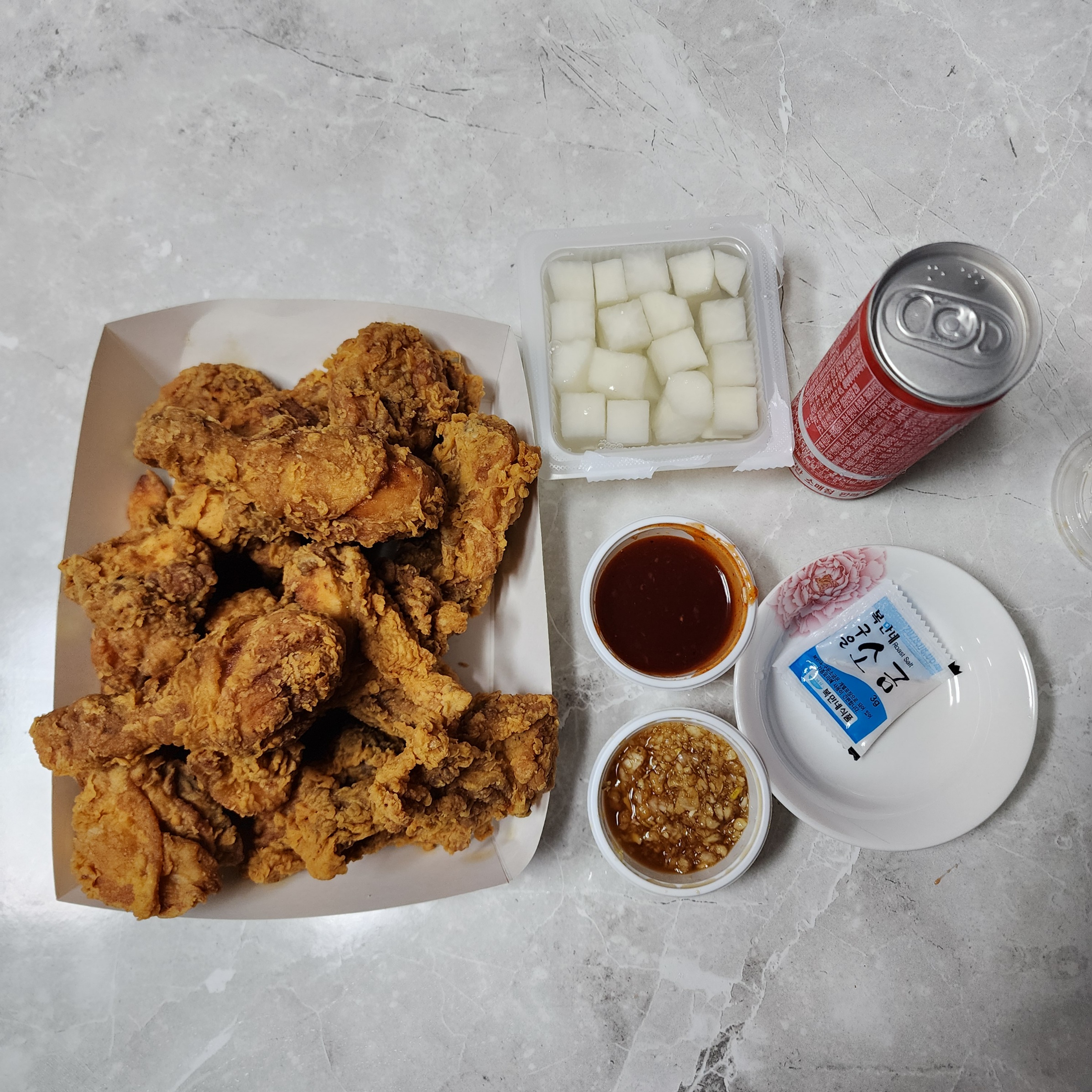 경주통닭-주문한-메뉴