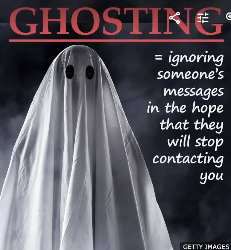  [영어] Ghosting, Ghosted를 아십니까?