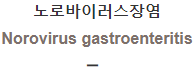  노로바이러스장염 [Norovirus gastroenteritis]