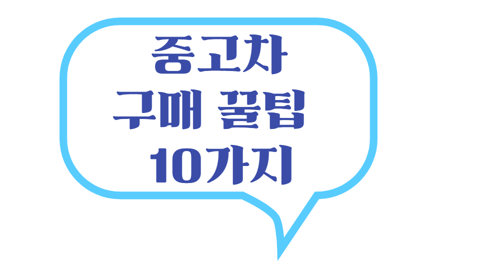 중고차 구매 꿀팁 로고
