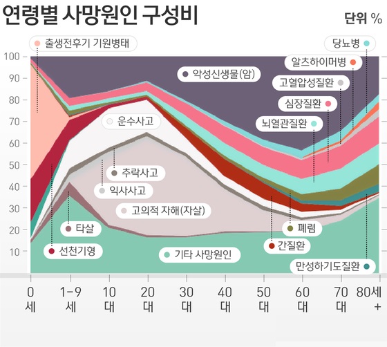  연령별 사망원인