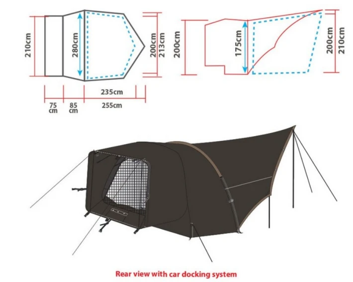 2웨이 타프스크린 텐트 크기