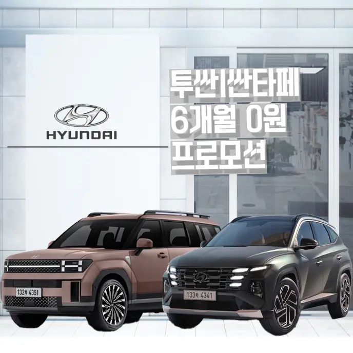 투싼-싼타페-6개월-동안-초기비용-없이-타자-현대자동차