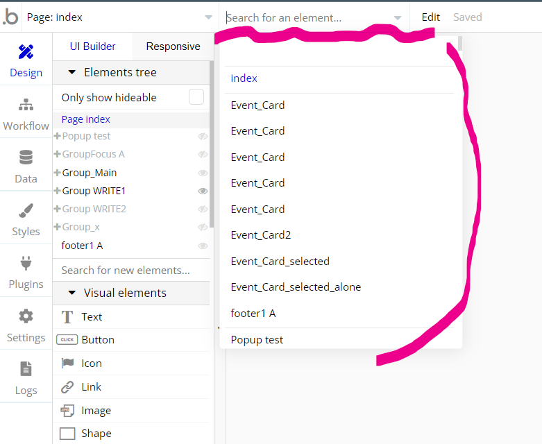 요소 선택기 예시