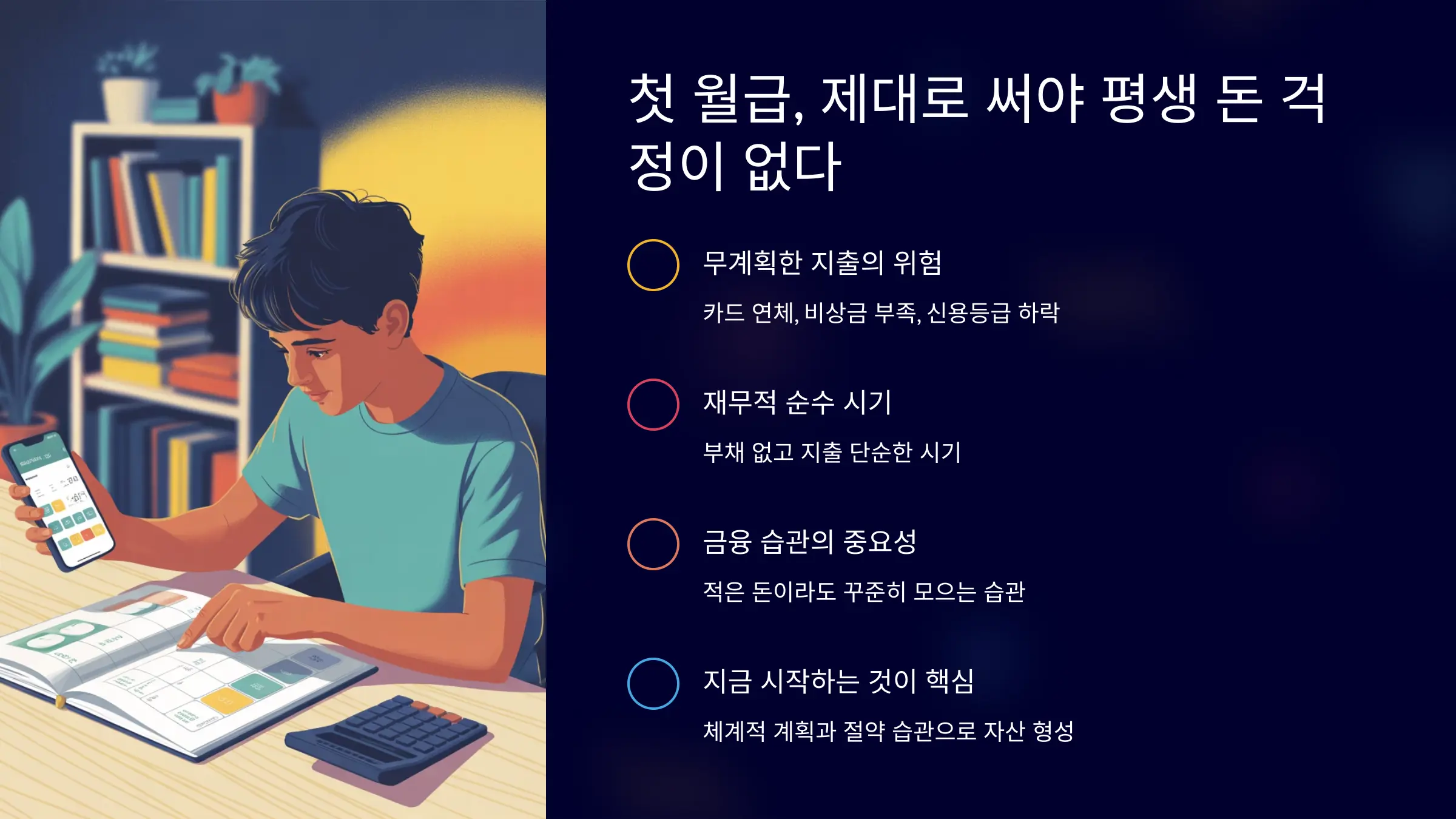 첫 월급, 제대로 써야 평생 돈 걱정이 없다