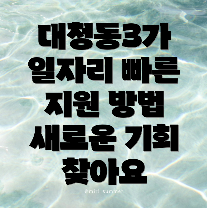 부산 중구 일자리