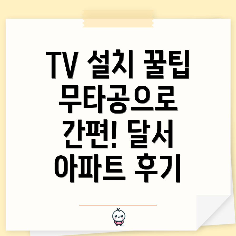 대구 무타공 벽걸이 TV 설치