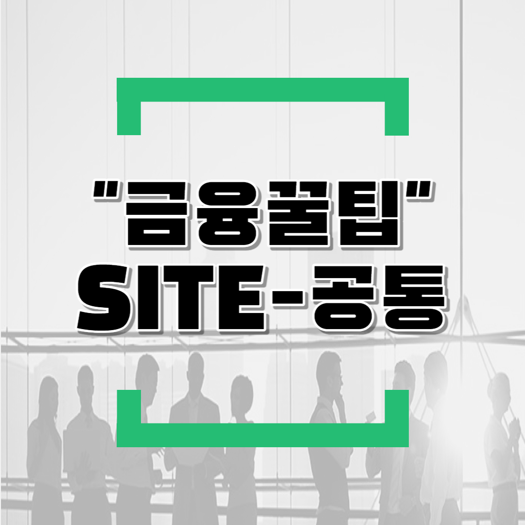  유용한 금융사이트 - 공통편
