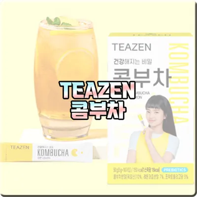  티젠 콤부차 효능 알아보기 :: 레몬/유자/피치/베리맛 건강음료 : 김태리 콤부차