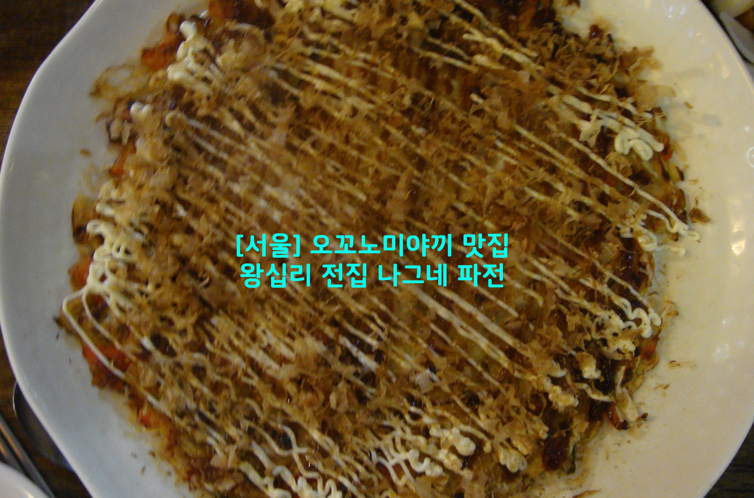  [서울] 오꼬노미야끼 맛집…왕십리 전집 나그네 파전