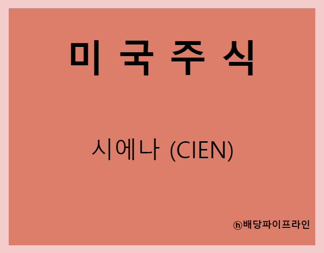  Ciena Corp 시에나 (CIEN) 주가, 실적, 전망, 기업분석, 52주 저가,고가 매출, 이익