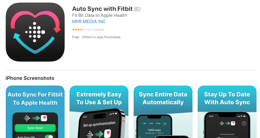 Fibit 전용어플 앱
