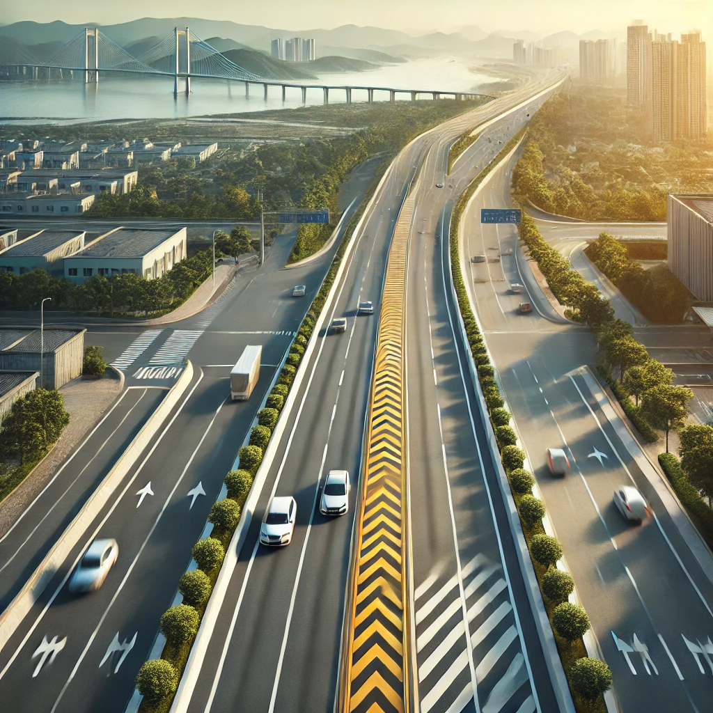 picture of a lane divider