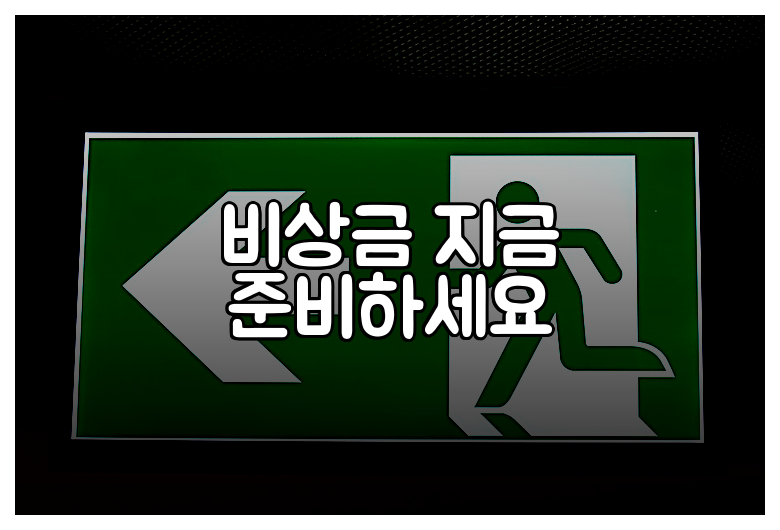 비상금 지금 준비하세요