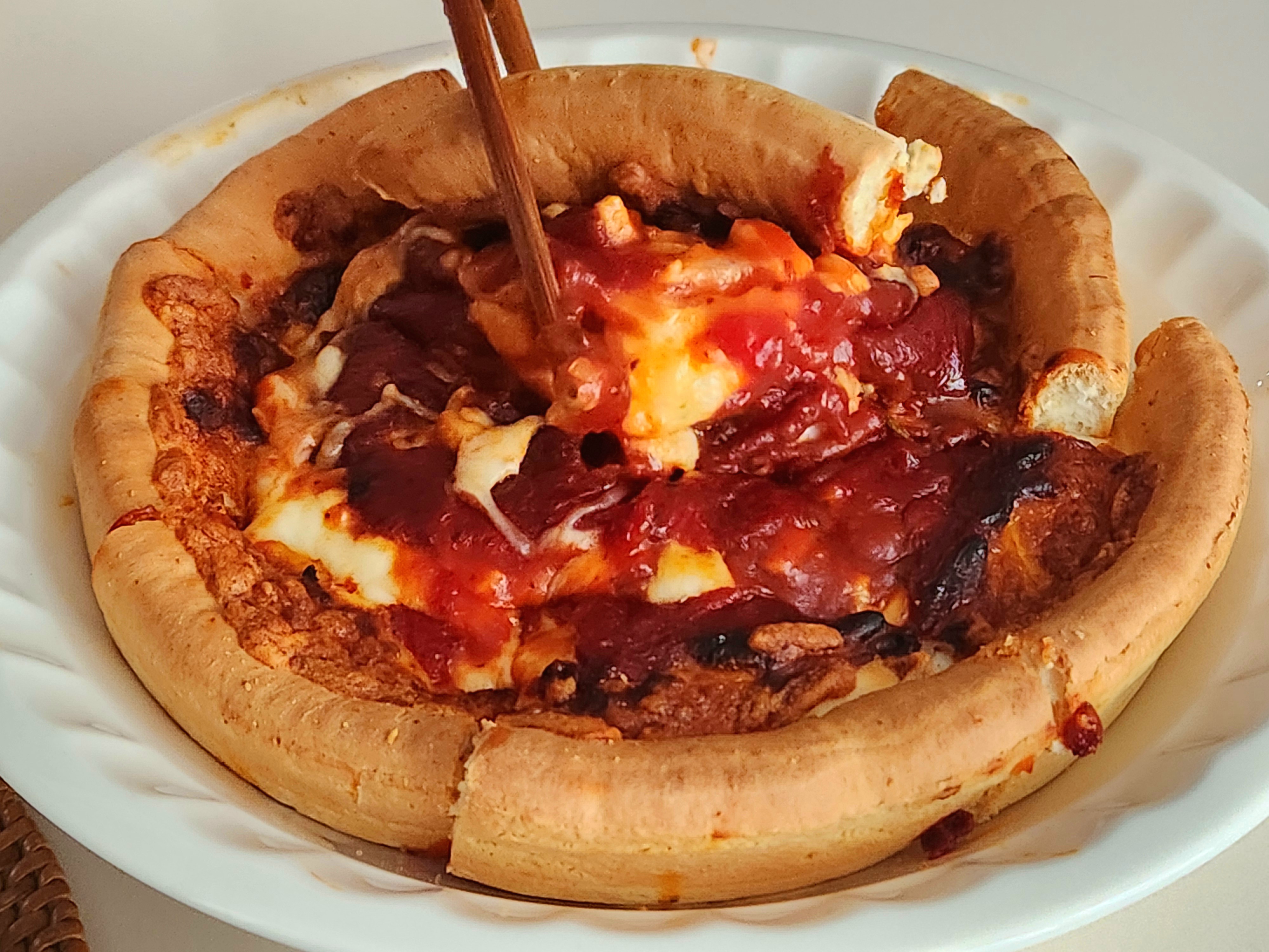 냉동피자 풀토핑 시카고 피자