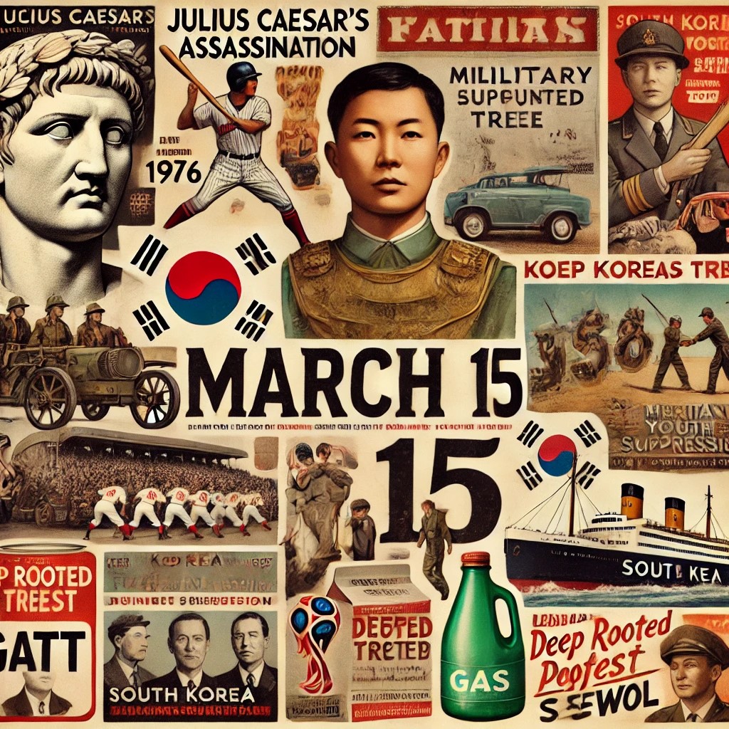 3월 15일 오늘의 역사