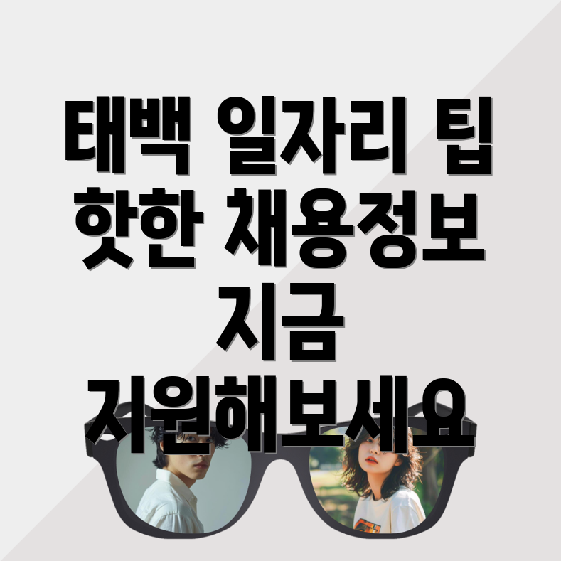 태백시 일자리