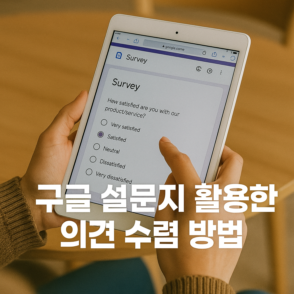 구글 설문지 활용한 의견 수렴 방법 이미지