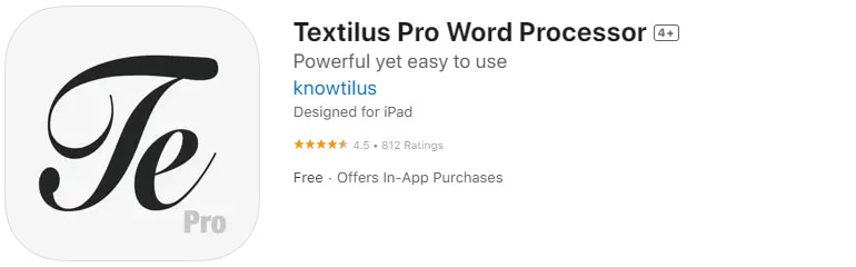 Textilus Pro Word Processor