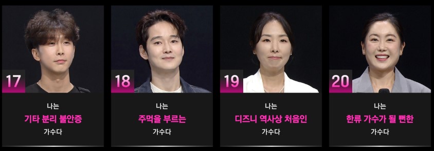 싱어게인3 프로그램 출연진 MC 심사위원 참가자 77팀 총정리