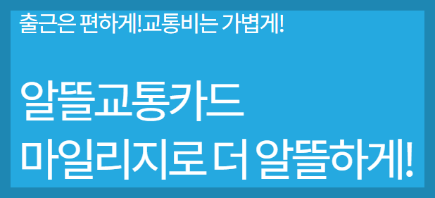 알뜰교통카드 신청 방법과 혜택을 알아보자