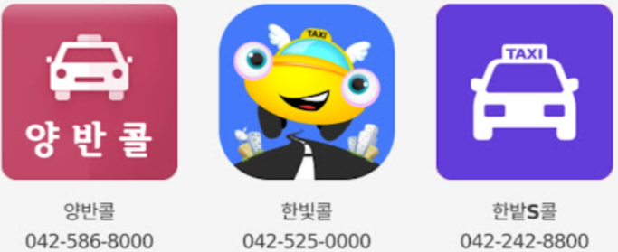 온통대전 이용가능 콜택시 업체