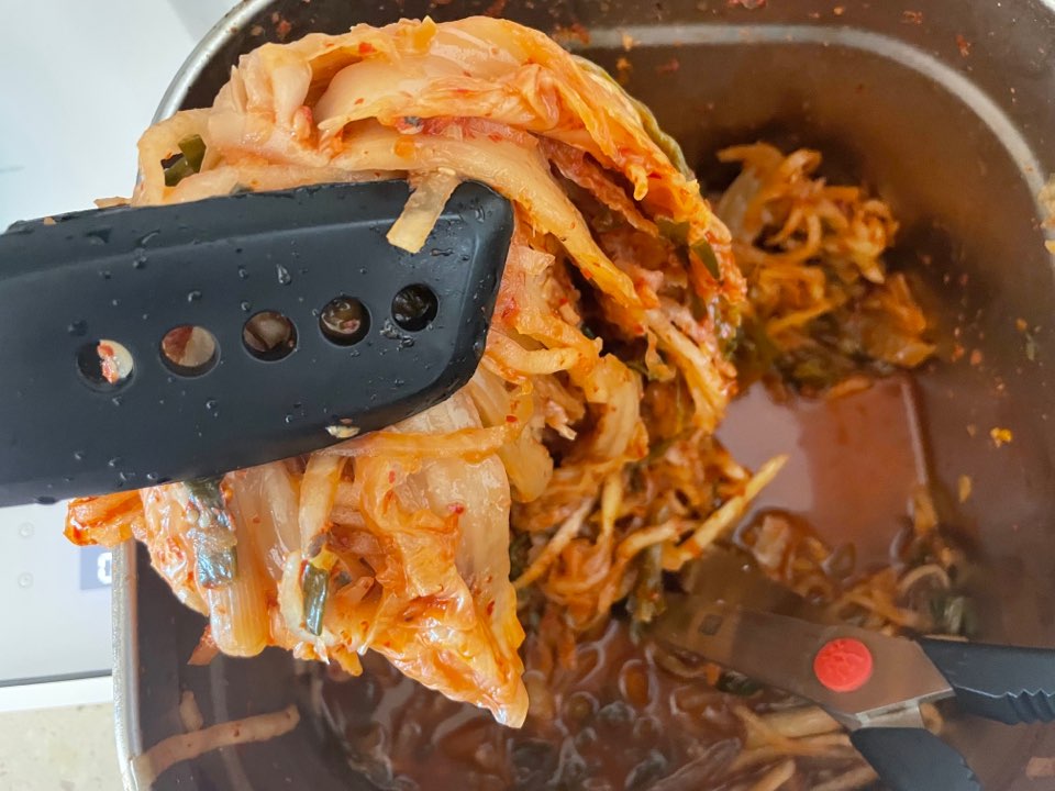 김치 넣는 사진