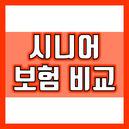  60대 70대 고령자 시니어보험 가격 비교 및 전문가 추천 견적 가능