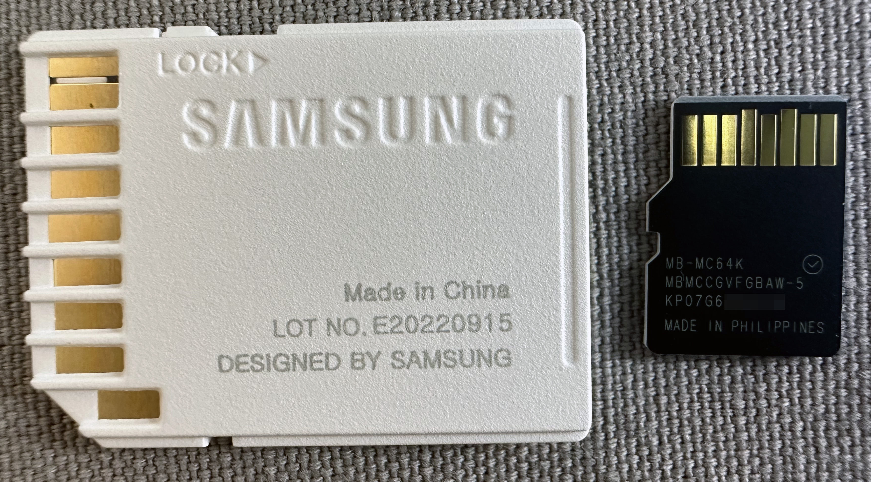 Samsung EVO Plus microSDXC 64GB with SD adapter (2021, MB-MC64KA/EU) Back