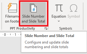 슬라이드 번호 및 슬라이드 합계