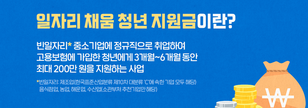 일자리채움청년지원금