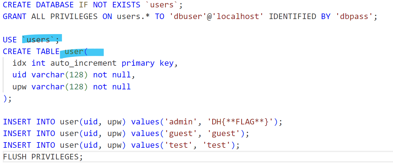 Dreamhack - error based sql injection