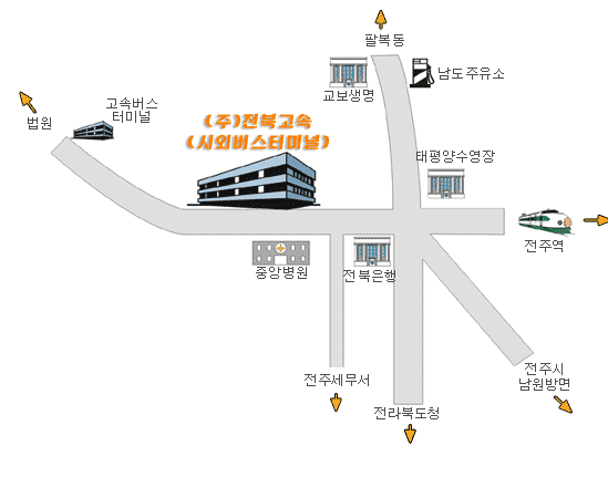  전주시외버스터미널 시간표, 예매 안내(전주에서 전국)
