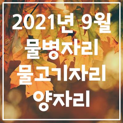  (물병자리, 물고기자리, 양자리) 2021년 9월 은하별의 별자리 운세