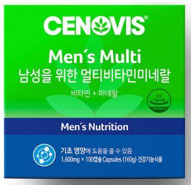 세노비스 남성용 멀티비타민미네랄, 100정, 1개