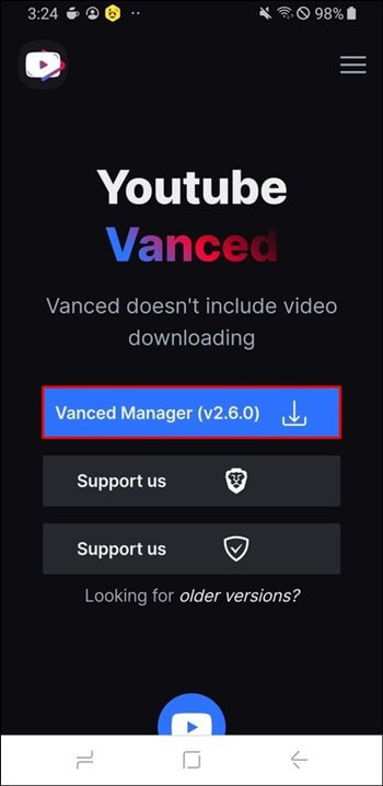 Pressing-the-vanced-Manager-Install-button-on-vanced.com