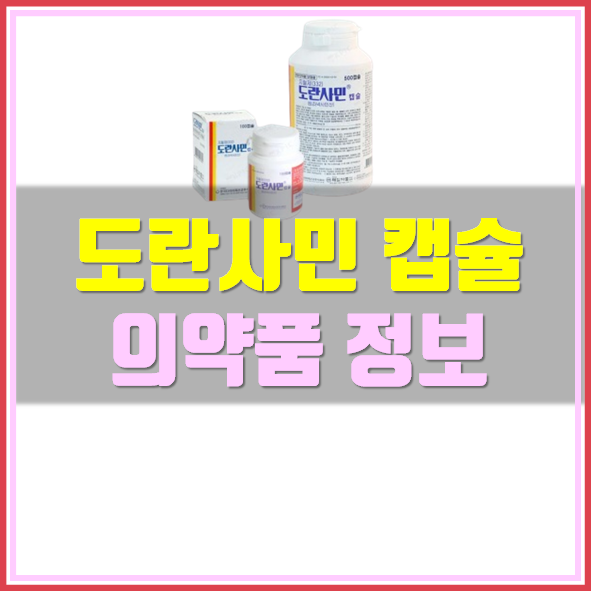  도란사민 캡슐 지혈제 복용법